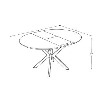 Masă extensibilă „DBK”