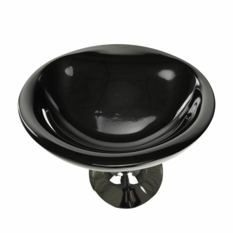Scaun bar, negru/crom, DONGO NOVE