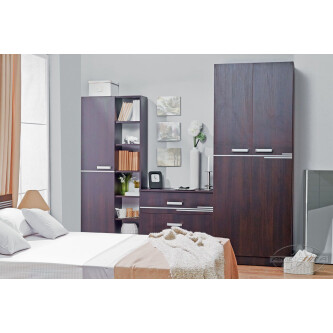 Dulap BRAVO cu polite SONOMA INCHIS, 177x70 cm