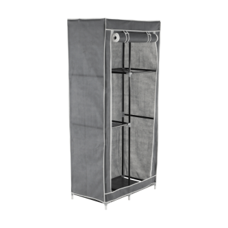 Organizator de garderobă material textil/metal, gri, DUMBO