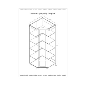 Dulap Dynasty living Alb , de Colt