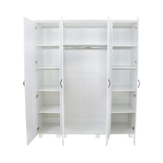 Dormitor Dynasty Alb cu pat 140x200 cm