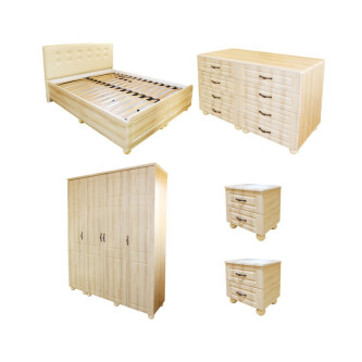 Dormitor Dynasty Sonoma cu pat 160x200 cm