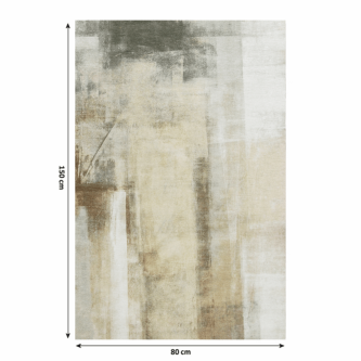 Covor 80x150 cm, maro/gri, ESMARINA TYP 1