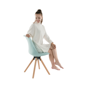 Scaun pivotant elegant, mentol, ETOSA