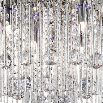 Plafoniera Beatrix Sticlă cristal / aluminiu