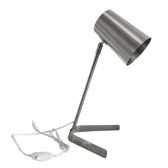 Lampă de masă, metal / nichel mat, FABEL
