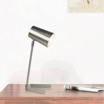 Lampă de masă, metal / nichel mat, FABEL