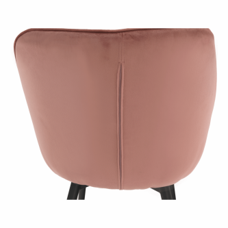 Fotoliu de design, material textil Velvet roz, FEDRIS