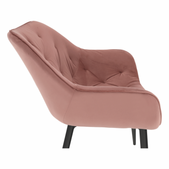 Fotoliu de design, material textil Velvet roz, FEDRIS