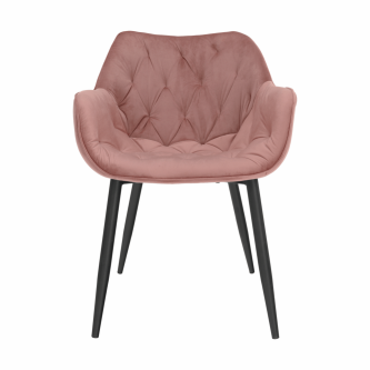 Fotoliu de design, material textil Velvet roz, FEDRIS