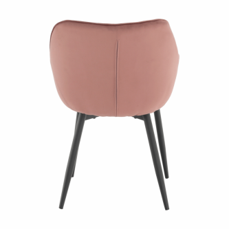 Fotoliu de design, material textil Velvet roz, FEDRIS