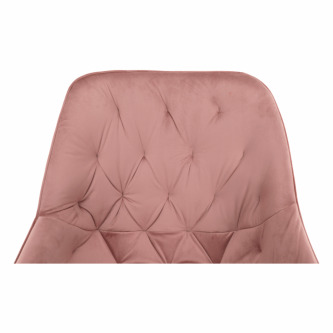 Fotoliu de design, material textil Velvet roz, FEDRIS