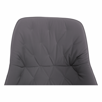 Fotoliu de design, material textil gri, FEDRIS