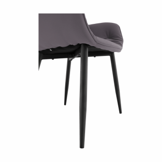 Fotoliu de design, material textil gri, FEDRIS