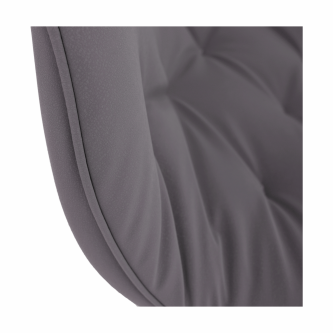 Fotoliu de design, material textil gri, FEDRIS
