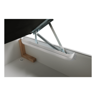 Pat tip BOXSPRING 160x200, gri deschis, FERATA KOMFORT