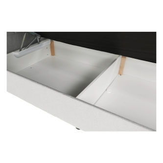 Pat tip BOXSPRING 160x200, gri deschis, FERATA KOMFORT