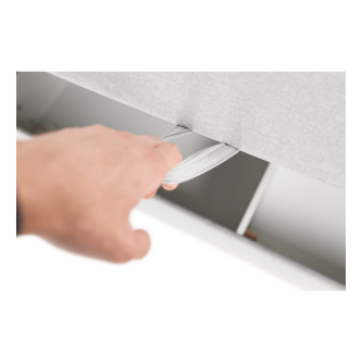 Pat tip BOXSPRING 160x200, gri deschis, FERATA KOMFORT