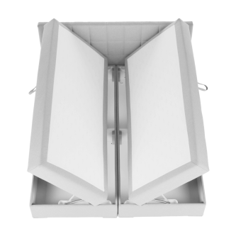 Pat tip BOXSPRING 160x200, gri deschis, FERATA KOMFORT