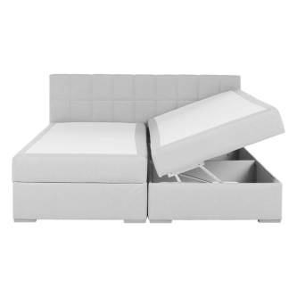 Pat tip BOXSPRING 160x200, gri deschis, FERATA KOMFORT
