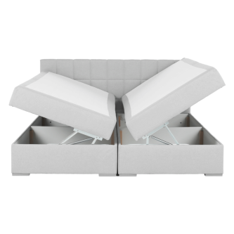 Pat tip BOXSPRING 160x200, gri deschis, FERATA KOMFORT