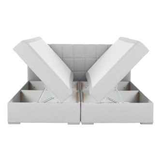 Pat tip BOXSPRING 160x200, gri deschis, FERATA KOMFORT