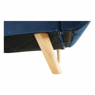 Canapea extensibilă,  albastru regal/stejar, FILEMA