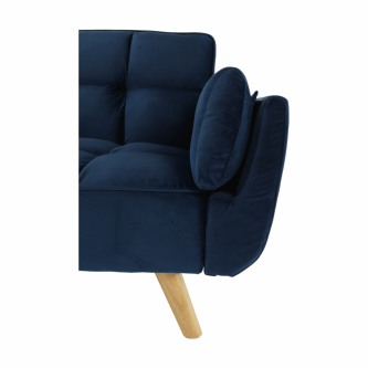Canapea extensibilă,  albastru regal/stejar, FILEMA