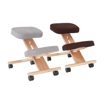 Scaun genunchi ergonomic, gri-maro Taupe / fag, FLONET