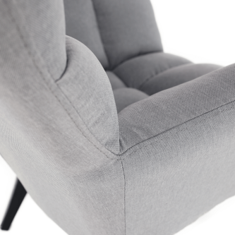 Fotoliu de design, gri/negru, FONDAR