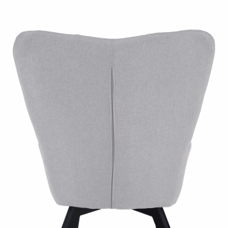 Fotoliu de design, gri/negru, FONDAR