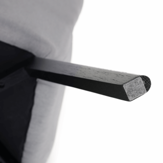 Fotoliu de design, gri/negru, FONDAR