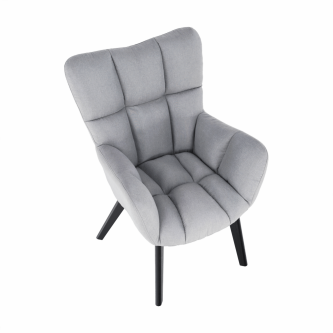 Fotoliu de design, gri/negru, FONDAR
