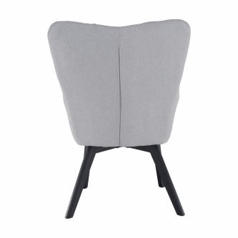 Fotoliu de design, gri/negru, FONDAR