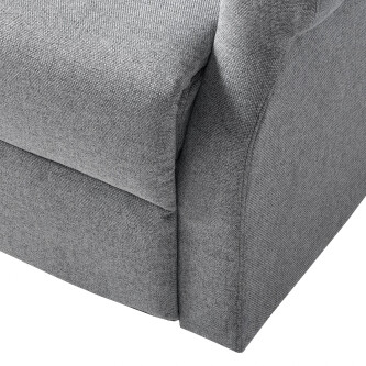 Fotoliu TV electric Barley, Material Textil - Gri