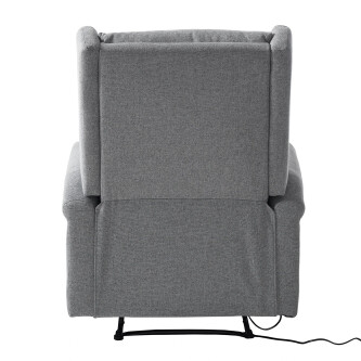 Fotoliu TV electric Barley, Material Textil - Gri