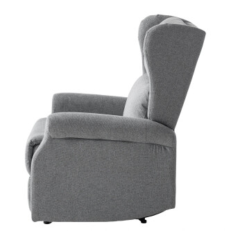 Fotoliu TV electric Barley, Material Textil - Gri