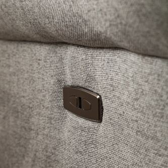 Fotoliu TV electric Barley, Material Textil - Gri