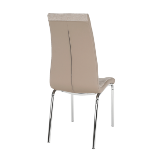 Scaun dining, bej/crom, GERDA NEW