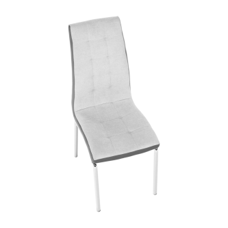 Scaun bucătărie, gri/crom, GERDA NEW