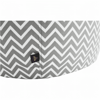 Fotoliu tip sac, gri/alb/model zig-zag, GOMBY