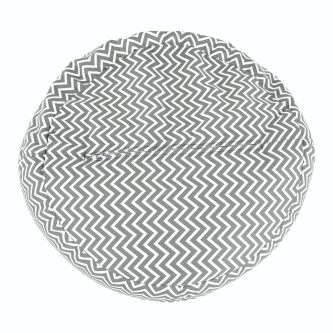 Fotoliu tip sac, gri/alb/model zig-zag, GOMBY