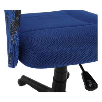 Scaun rotativ,  albastru/model/negru, GOOFY