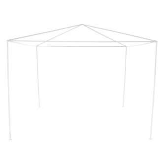 Pavilion grădină/foişor, alb, 3x3 m, GOTAN