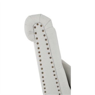 Scaun relaxant cu Bluetooth, gri deschis / nuc închis, GREGOR