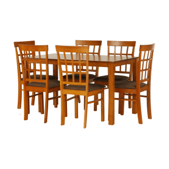 Set dining 1+6, cireş, GRID NEW