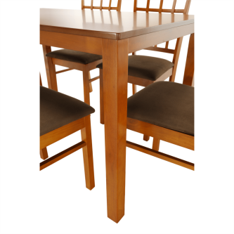 Set dining 1+6, cireş, GRID NEW