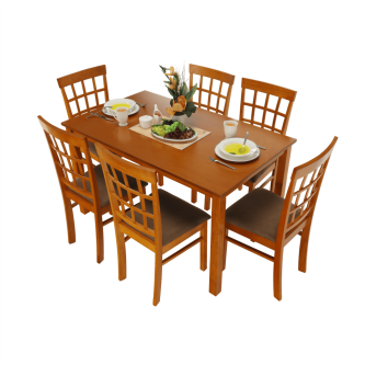Set dining 1+6, cireş, GRID NEW