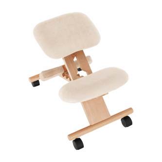 Scaun tip kneeling ergonomic, crem / fag, GROCO